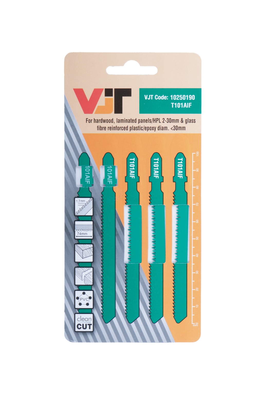 VJT Jigsaw blades for Laminated Panels - Straight cut