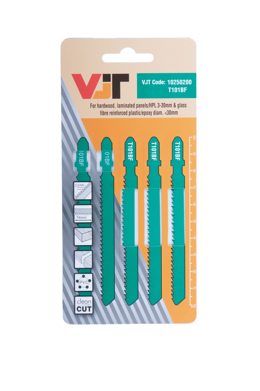 VJT Jigsaw blades for Hardwood - Straight cut