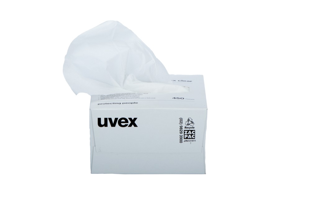 Uvex cleaning wipes