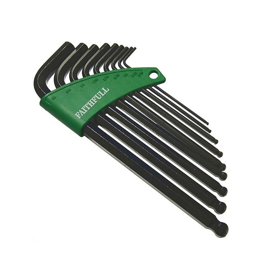 Faithfull Hex Key Set (9 Pc) A/F-Long Arm Ballend