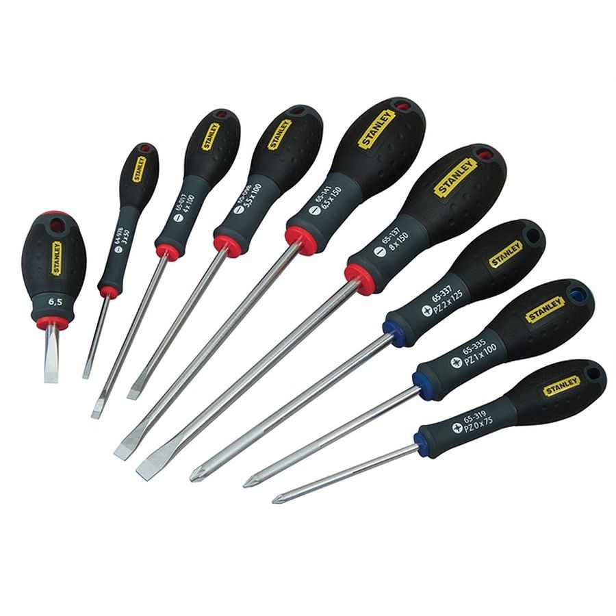 Stanley STA565424 Fat Max SCVR ScrewDriver Set 9PC