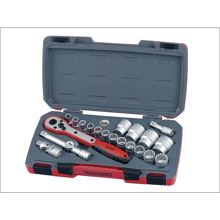 Teng MR1221 Metric Socket Set 21Pc 1/2Sd