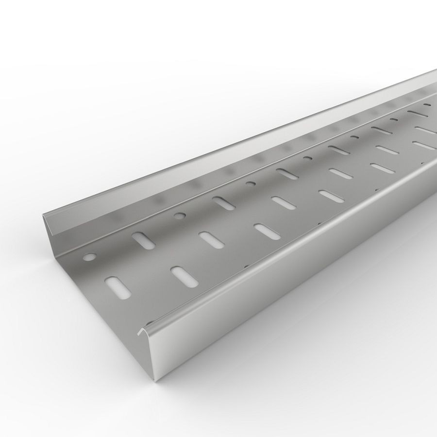 Cable Tray M/Duty Pg Return Flange 75mm x 3Mtr