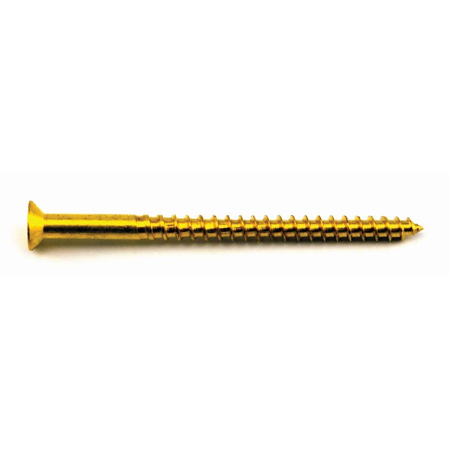 Slotted Coutersunk Woodscrews BRASS