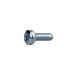 Pan Head Machine Screws BZP Pozi M8