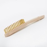 Faithfull 680 B4 Brass Wire Scratch Brush 4 Row