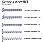 MKT BSZ-SU Hex Head Concrete Screwbolt BZP