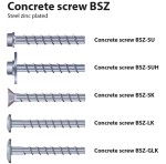 MKT BSZ-SK Countersunk Head Concrete Screwbolt BZP