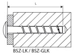 MKT BSZ-GLK BZP Large Pan Head Concrete Screwbolt
