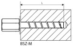 MKT BSZ-M BZP Internal Socket Concrete Screwbolt