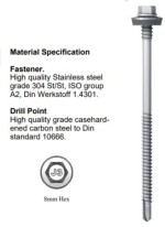 Ejot JT3-D6H Self Drilling Screws 5.5/6.3 (Steel sections 1.5 - 6mm)