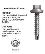 EJOT JT3-2-5.6 (Steel sections up to 2mm in thickness)