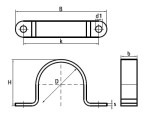 Hoarding/Saddle Clips Heavy Duty