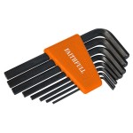 Faithfull HKS8M Hex Key Set (8 Pc) Metric - Short Arm