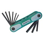 Faithfull HKS9AFL Hex Key Set (9Pc) A/F-Fold Up