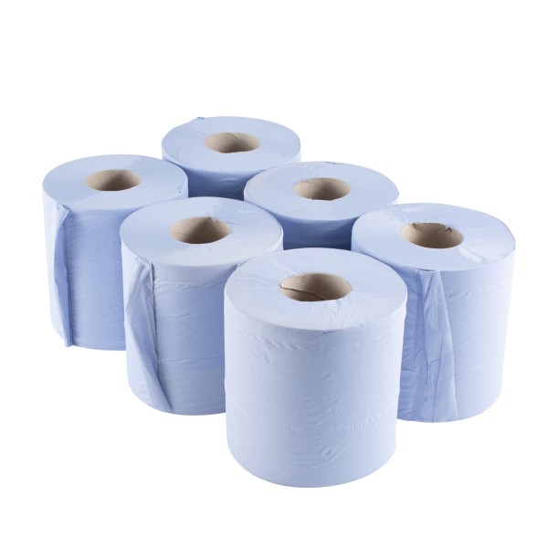 Blue Centre Feed Hand Towels